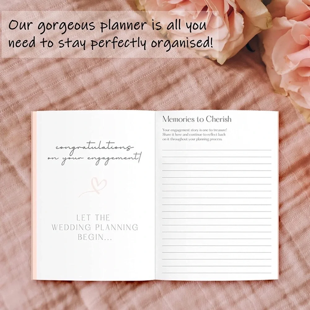 Wedding Planner Organizer Checklist Gift for Bride to Be Engagement Future Mrs
